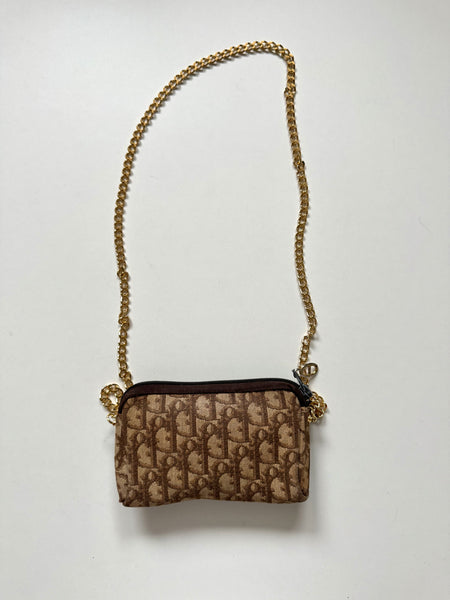 DIOR VINTAGE MONOGRAM BAG ON CHAIN
