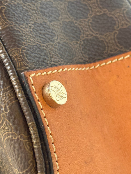 CELINE MACADAM VINTAGE HOBO BAG