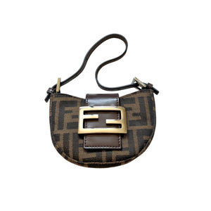 FENDI MIN BAG CROISSANT VINTAGE ZUCCA SUPER RARE