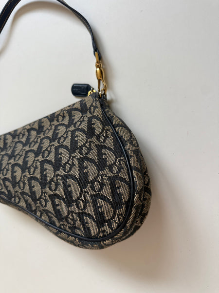 DIOR VINTAGE SADDLE MONOGRAM BAG