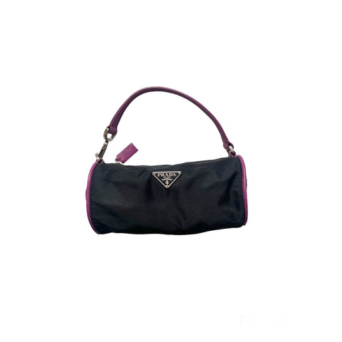 PRADA VINTAGE MINI CILINDRO NYLON HANDBAG