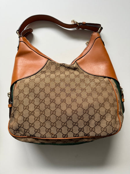 GUCCI CANVAS HORSEBIT BAG VINTAGE