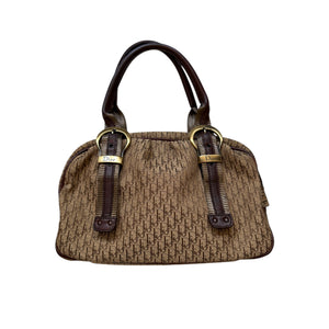 DIOR VINTAGE BAULETTO MONOGRAM BAG