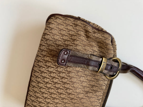 DIOR VINTAGE BAULETTO MONOGRAM BAG