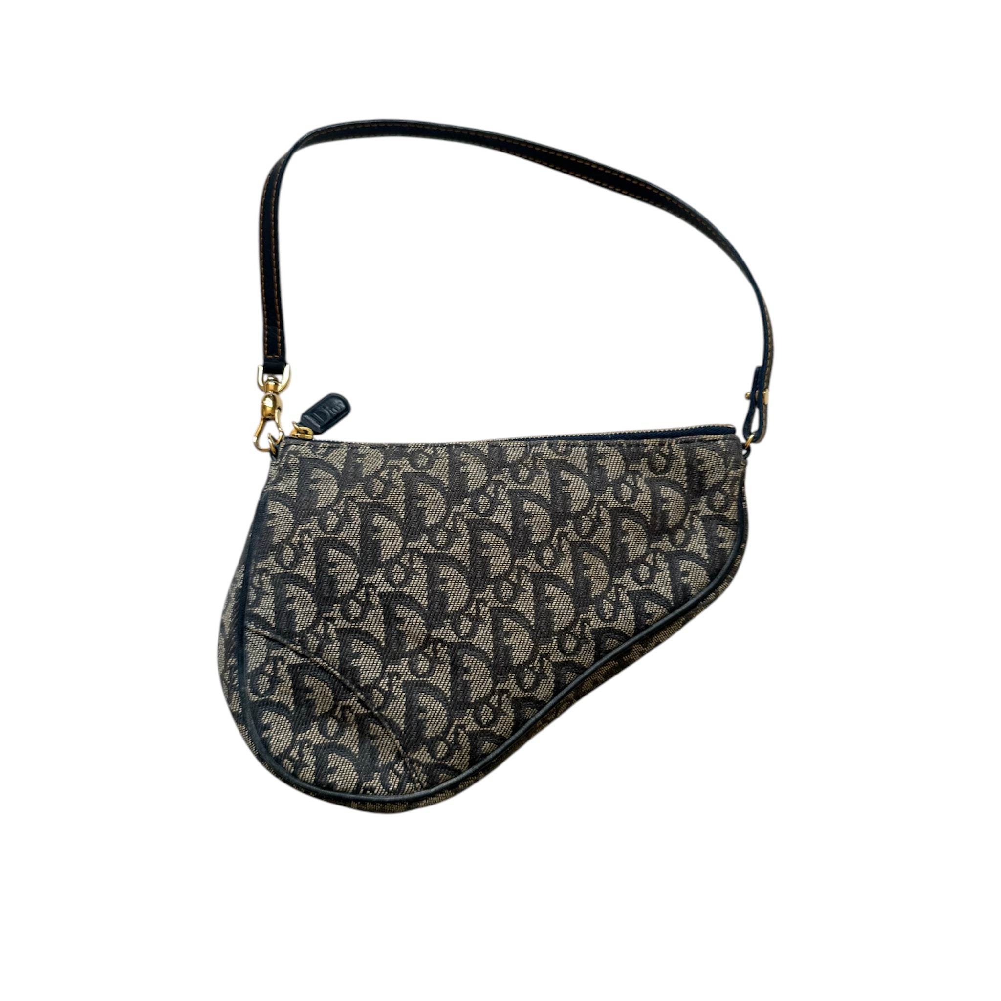 DIOR VINTAGE SADDLE MONOGRAM BAG