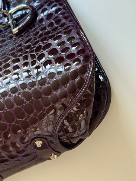 DIOR 61 CROC-STAMPED TOTE FALL/WINTER 2008 VINTAGE BAG