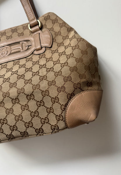 GUCCI DRESSAGE TOTE BAG VINTAGE MONOGRAM