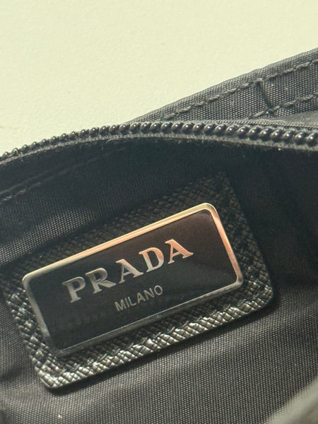 PRADA VINTAGE NYLON FLAT CROSSBODY MESSENGER BAG