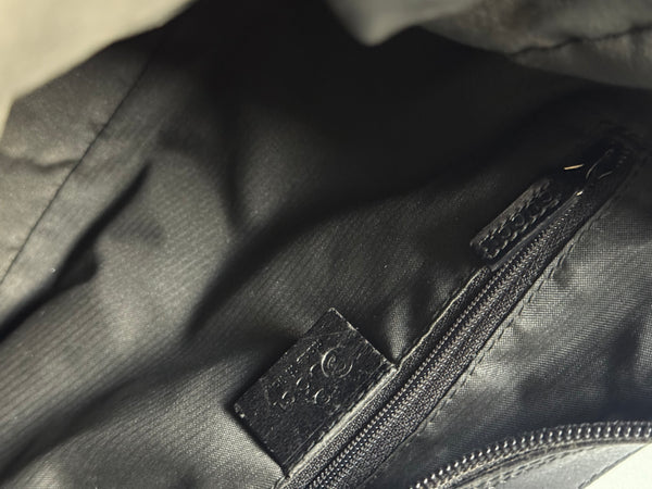 GUCCI TOM FORD SUEDE BAMBOO MONOGRAM BAG VINTAGE