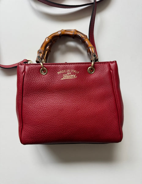 GUCCI BAMBOO MINI SHOPPER TOTE  BAG VINTAGE