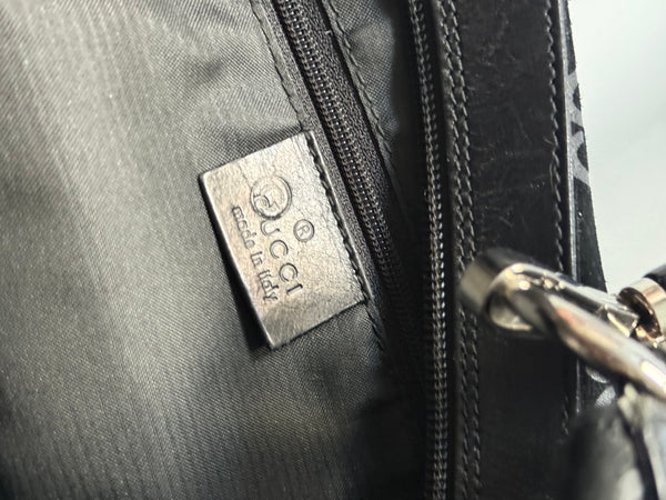 GUCCI TOM FORD SUEDE BAMBOO MONOGRAM BAG VINTAGE