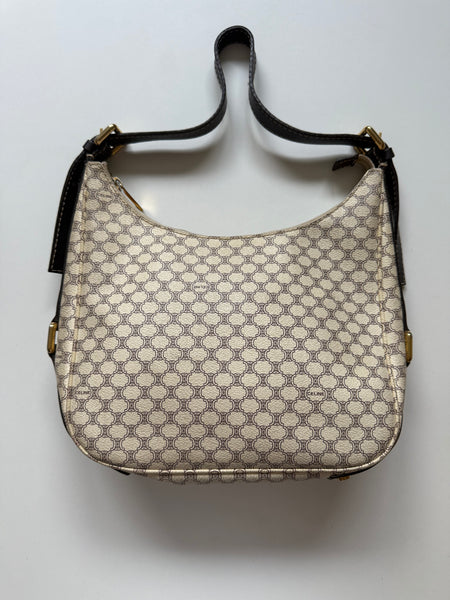 CELINE MACADAM VINTAGE HOBO BAG