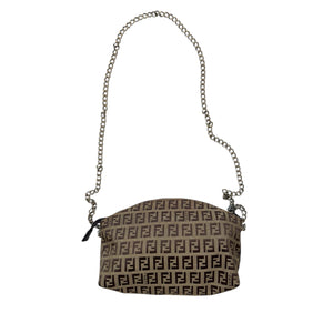 FENDI VINTAGE ZUCCHINO POCHETTE ON CHAIN