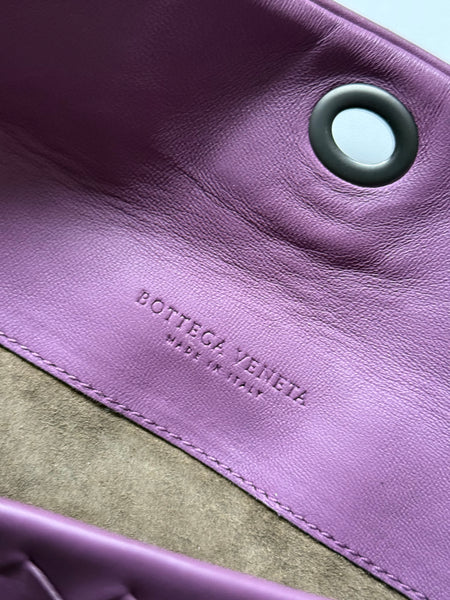 BOTTEGA VENETA INTRECCIATO FLAP TURN-LOCK CROSSBODY VINTAGE  BAG