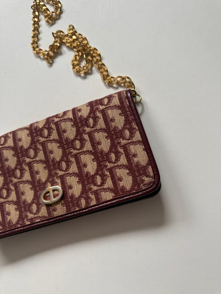 DIOR VINTAGE MONOGRAM BAG ON CHAIN