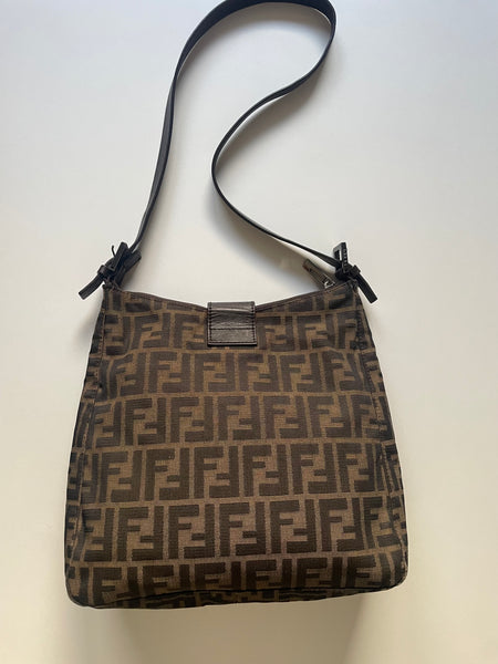 FENDI ZUCCA BAG VINTAGE TRACOLLA