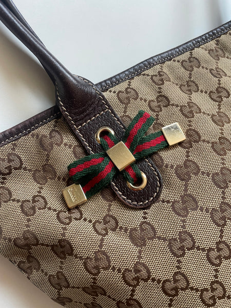 GUCCI PRINCY SHOPPER MONOGRAM VINTAGE BAG