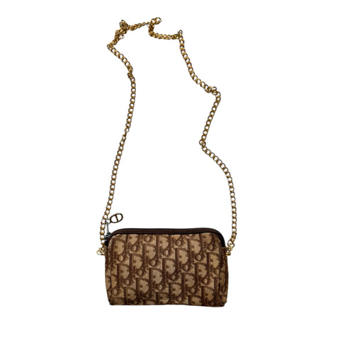 DIOR VINTAGE MONOGRAM BAG ON CHAIN
