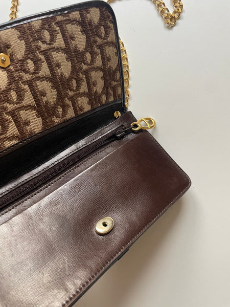 DIOR VINTAGE MONOGRAM BAG ON CHAIN