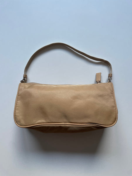 PRADA VINTAGE NYLON BEIGE BAG