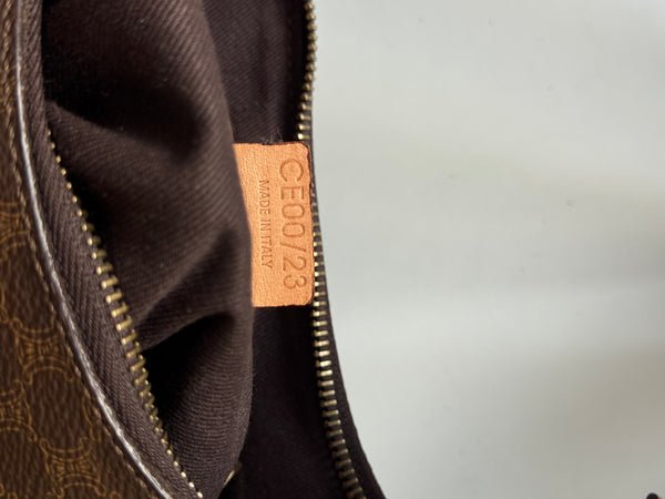 CELINE MACADAM VINTAGE HOBO BAG