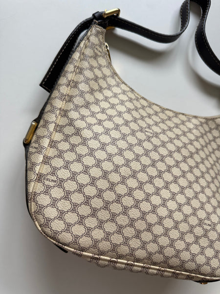 CELINE MACADAM VINTAGE HOBO BAG