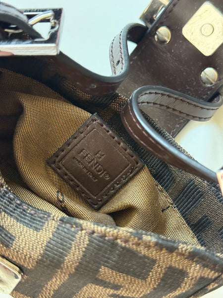 FENDI MIN BAG CROISSANT VINTAGE ZUCCA SUPER RARE
