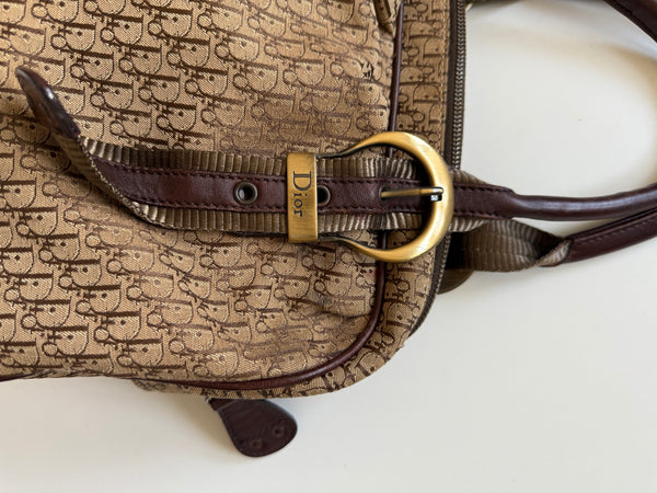 DIOR VINTAGE BAULETTO MONOGRAM BAG