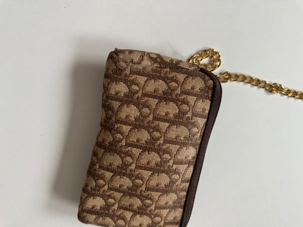 DIOR VINTAGE MONOGRAM BAG ON CHAIN