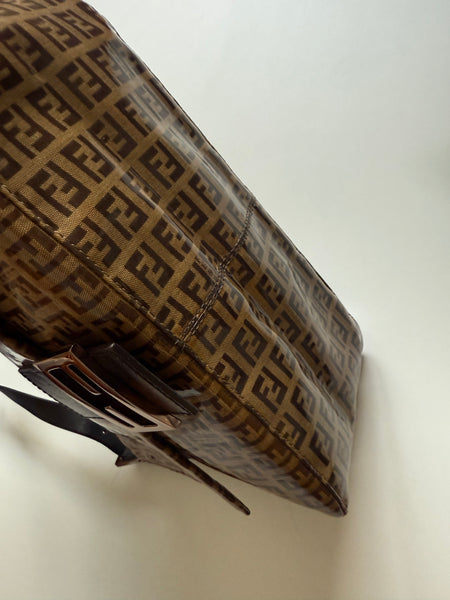 FENDI CRYSTAL VINILE ZUCCHINO MAMA BAGUETTE VINTAGE