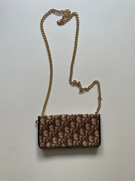 DIOR VINTAGE MONOGRAM BAG ON CHAIN