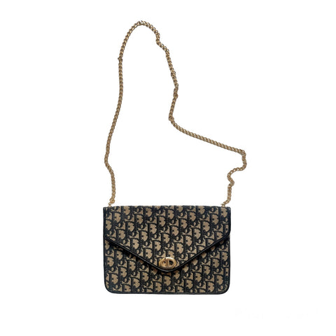 DIOR VINTAGE MONOGRAM BAG ON CHAIN