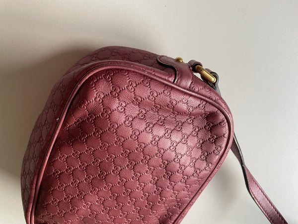 GUCCI SUNSHINE METALLIC MICROGUCCISSIMA VINTAGE BAG ROSE