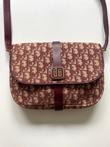 DIOR VINTAGE MONOGRAM SHOULDER BAG