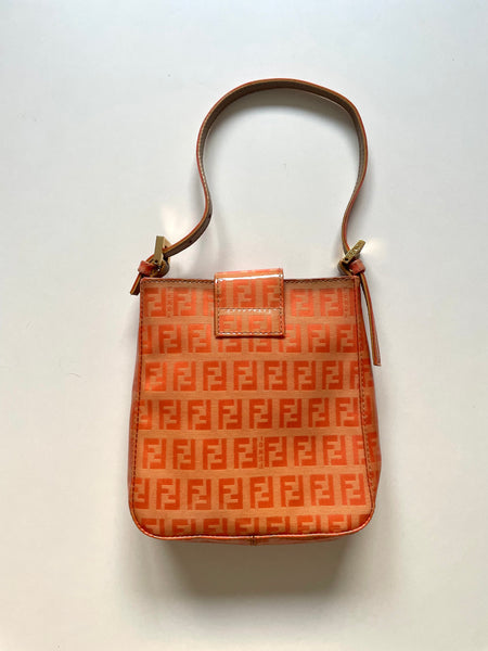 FENDI VINTAGE ORANGE ZUCCHINO VINILE