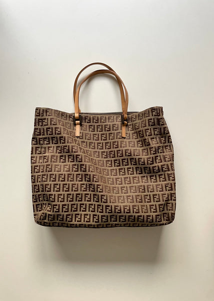 FENDI VINTAGE SHOPPER ZUCCHINO